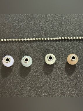 Rare pandora essence chain bracelet with 4 charms